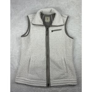 Royal Robbins Fleece Vest Women Large Sherpa Full Zip Tan Vest